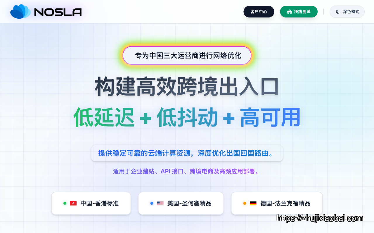 noslacloud homepage