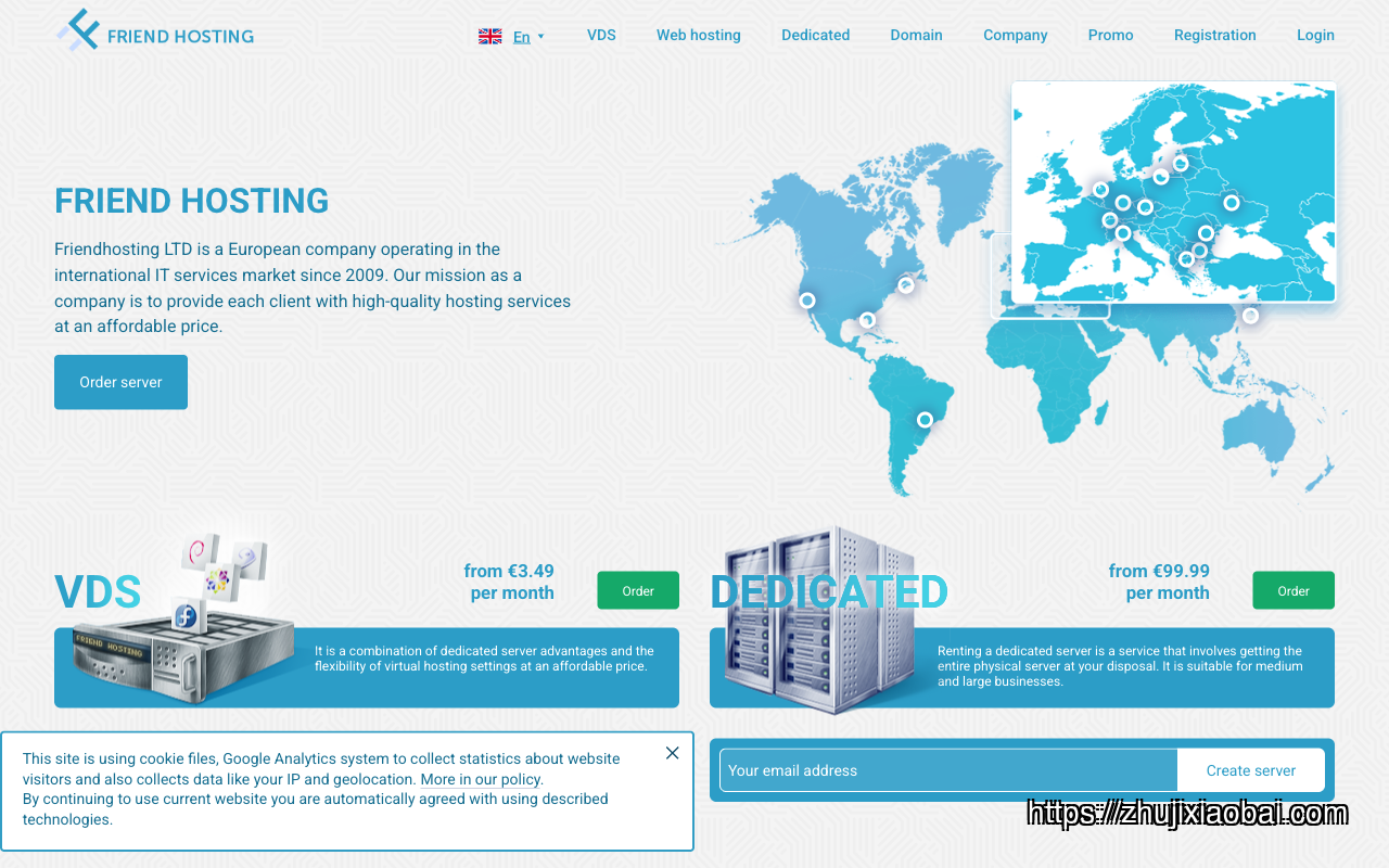 friendhosting homepage