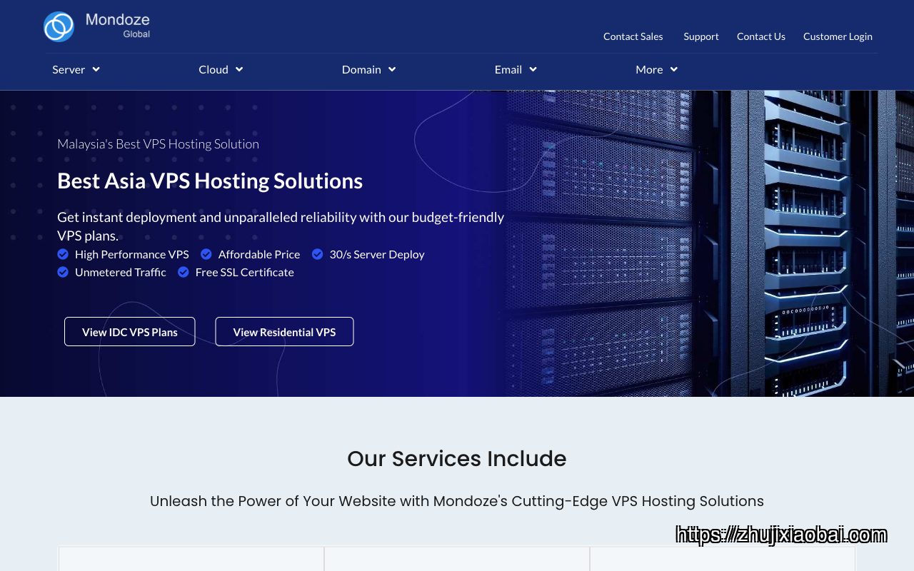 Mondoze homepage