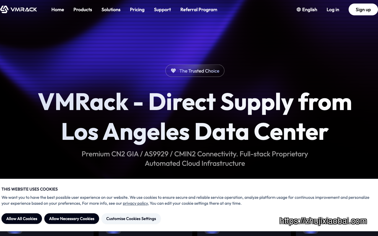 VMRack homepage